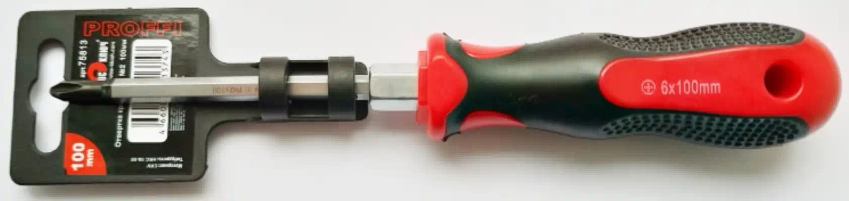 75813 — Отвертка крест. 2 сервис ключ 100мм под шестигранник СЕРВИС КЛЮЧ